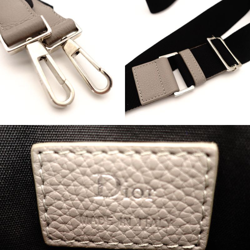 DIOR Atelier Roller Bag Leather Gray Shoulder Bag