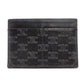CELINE Card Case Macadam Black Triomphe Leather Black Logo 7-4-628