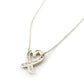 Tiffany & Co. Love Heart Necklace 1P Ruby Silver 925 Silver Approximately 2g