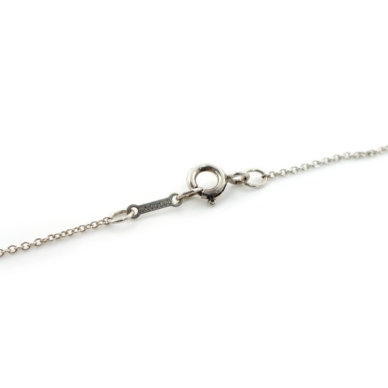 Tiffany & Co. Love Heart Necklace 1P Ruby Silver 925 Silver Approximately 2g