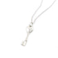 Tiffany & Co. Heart Key Necklace Silver 925 Diamond Approximately 4g