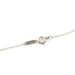 Tiffany & Co. Heart Key Necklace Silver 925 Diamond Approximately 4g