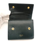 Celine Small Trifold Wallet Leather Mini Wallet Green Folding Wallet Green 7-7-270