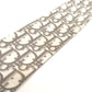Christian Dior Mitzah Scarf Silk White Gray With Box 7-8-065