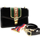GUCCI Sylvie Shoulder Bag Velvet Leather