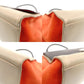 CELINE Trapeze  2-Way Leather Beige × Orange × Black