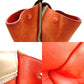 CELINE Trapeze  2-Way Leather Beige × Orange × Black