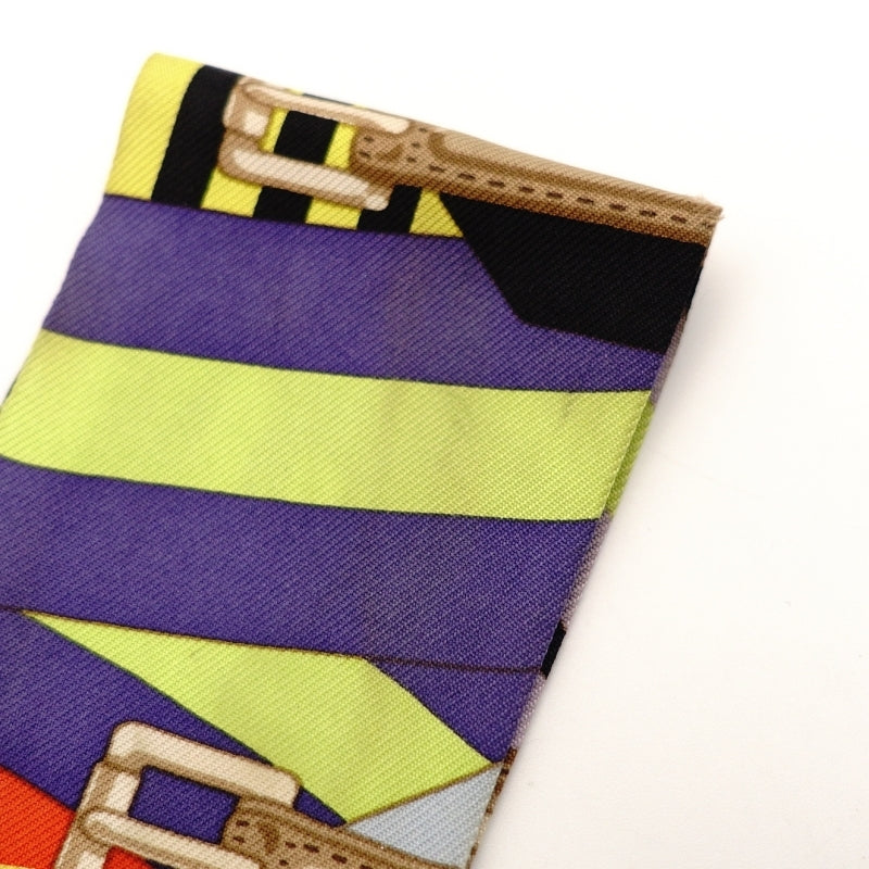 HERMES Twilly Silk Scarf 100% Silk Multicolor 7-6-802