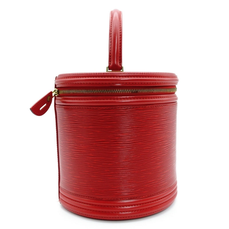 LOUIS VUITTON Epi Cannes Leather Red Handbag Vintage Red 7-4-375