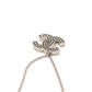 CHANEL Coco Mark Necklace CC Logo Silver 03P 7-7-897