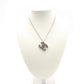 CHANEL Coco Mark Necklace CC Logo Silver 03P 7-7-897