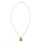 HERMES Irene Necklace Orange × Gold H Logo H Ash 7-6-607