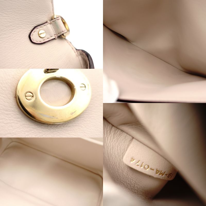 Christian Dior Diorissimo 2-way Style Bag Pink Gold Metal Fittings