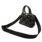 LOUIS VUITTON Handbag Bubblegram Alma BB Black Leather 2-Way M59793