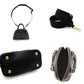 LOUIS VUITTON Handbag Bubblegram Alma BB Black Leather 2-Way M59793