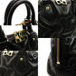 LOUIS VUITTON Handbag Bubblegram Alma BB Black Leather 2-Way M59793