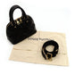 LOUIS VUITTON Handbag Bubblegram Alma BB Black Leather 2-Way M59793