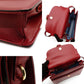 GUCCI Marmont Shoulder Bag Leather Red