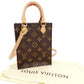 LOUIS VUITTON Petite Sac Plat Shoulder Bag Monogram 2-Way M69442 7-8-091