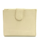 CHANEL Matelasse Caviar Leather Compact Wallet Beige Leather Bifold Wallet 7-4-752