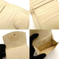 CHANEL Matelasse Caviar Leather Compact Wallet Beige Leather Bifold Wallet 7-4-752