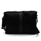 HERMES BASSUS MM Shoulder Bag Black Canvas Black H Logo 7-7-1110