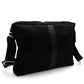 HERMES BASSUS MM Shoulder Bag Black Canvas Black H Logo 7-7-1110