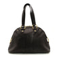 Yves Saint Laurent Muse Handbag Leather Black Vintage Gold Hardware