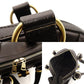 Yves Saint Laurent Muse Handbag Leather Black Vintage Gold Hardware