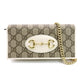 GUCCI グッチ ホースビット ショルダーバッグ レザー/PVC ベージュ【中古】 レディース
