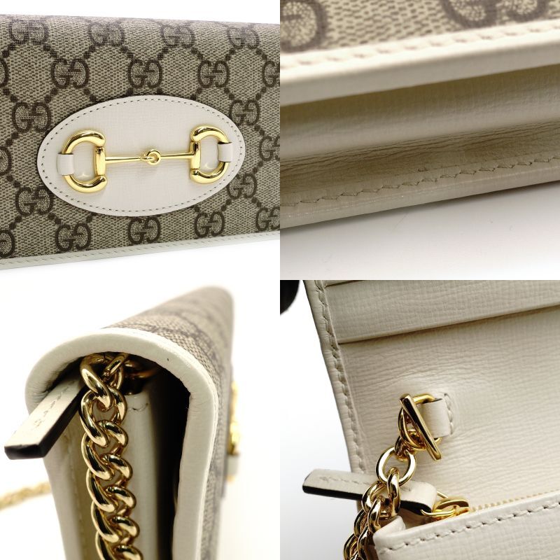 GUCCI グッチ ホースビット ショルダーバッグ レザー/PVC ベージュ【中古】 レディース
