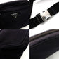 PRADA Waist Bag Navy Triangle Logo Nylon Body Bag Men's