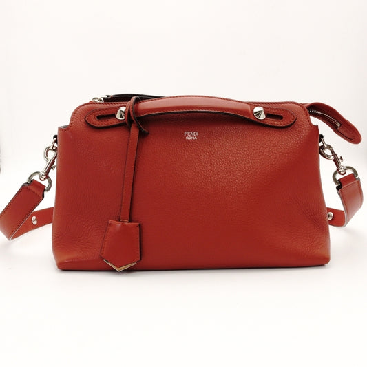 FENDI By the way 2 Way Red Medium Leather