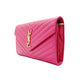 Saint Laurent YSL Chain Shoulder Bag Pink Leather Logo
