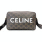 Céline CELINE Triomphe Messenger Shoulder Bag Brown Brown Leather PVC 7-3-303