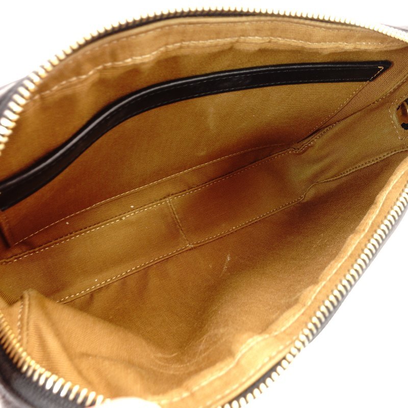 Céline CELINE Triomphe Messenger Shoulder Bag Brown Brown Leather PVC 7-3-303