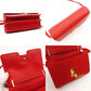 BURBERRY Shoulder Bag Red TB Logo Leather with Gold Hardware