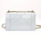 DIOR Diorama Silver Chain Shoulder Bag Leather Gold Hardware