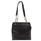 CHANEL Caviar Skin Chain Tote Bag Black 4 Series Shoulder 7-8-393