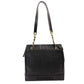 CHANEL Caviar Skin Chain Tote Bag Black 4 Series Shoulder 7-8-393