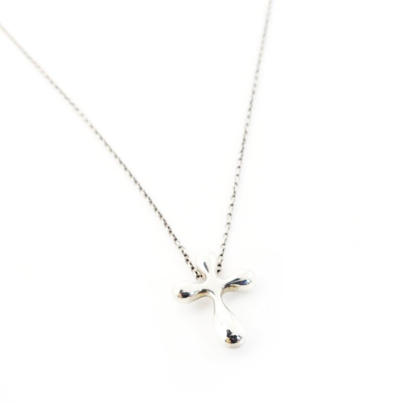 Tiffany & Co. Cross Necklace Sterling Silver 925 Approx. 2g 6-10-631