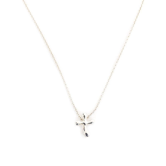 Tiffany & Co. Cross Necklace Sterling Silver 925 Necklace Approx. 2g 6-10-743