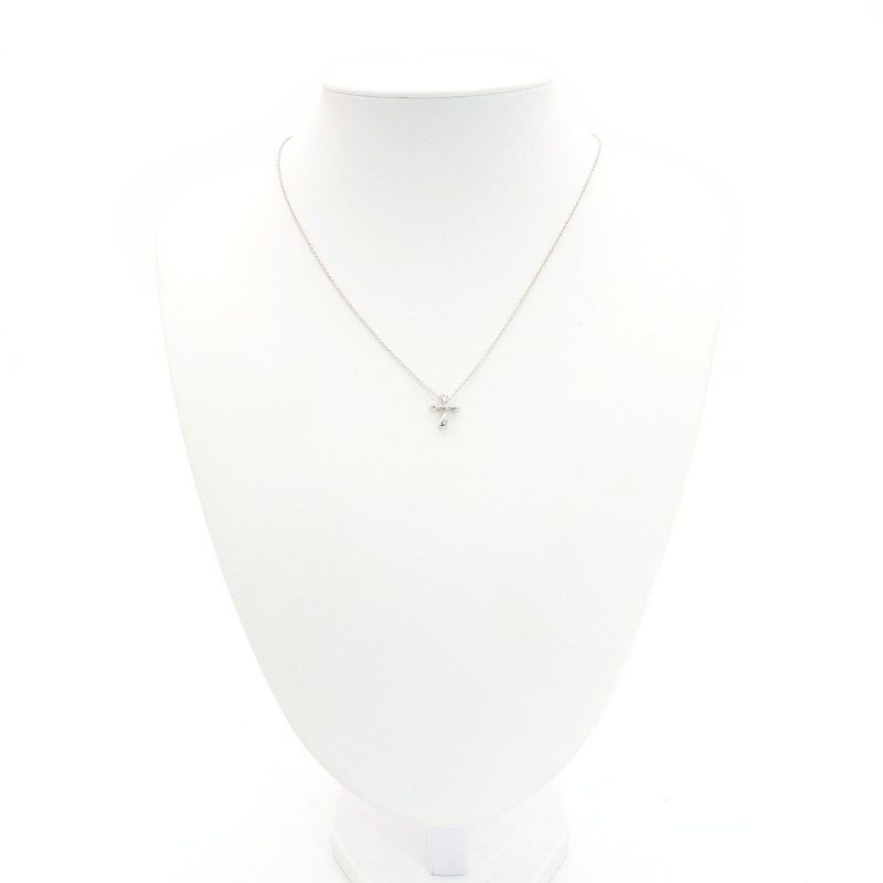 Tiffany & Co. Cross Necklace Sterling Silver 925 Necklace Approx. 2g 6-10-743