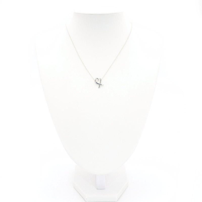 Tiffany & Co. Loving Heart Necklace Sterling Silver 925 Necklace Approx. 2g 6-3-755