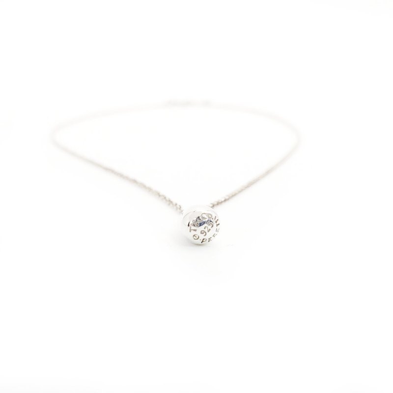 Tiffany & Co. Cross Necklace Sterling Silver 925 Necklace Approx. 3g 6-10-1067