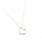 Tiffany & Co. Open Heart Necklace Sterling Silver 925 Approx. 2.2g 6-11-872