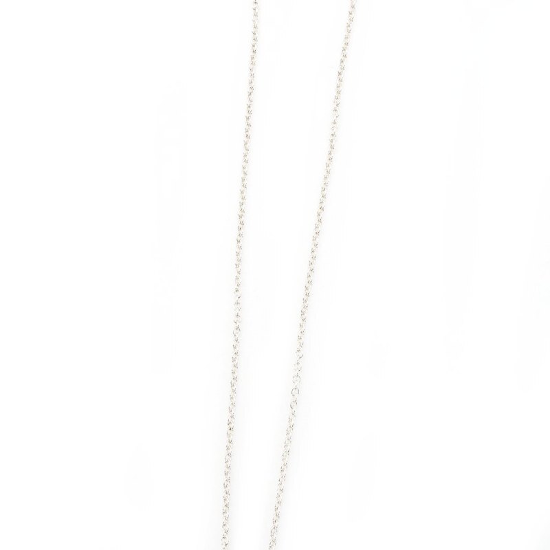 Tiffany & Co. Open Heart Necklace Sterling Silver 925 Approx. 2.2g 6-11-872