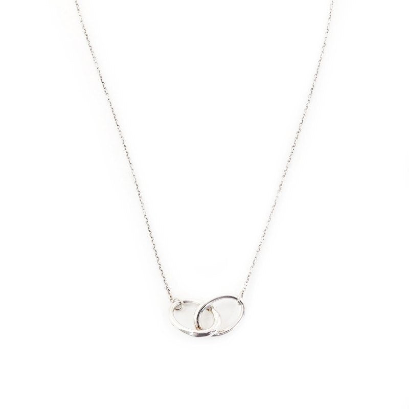 Tiffany & Co. Double Loop Necklace Sterling Silver 925 Approx. 3g 6-12-042