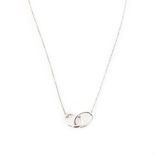 Tiffany & Co. Double Loop Necklace Sterling Silver 925 Approx. 3g 6-12-042