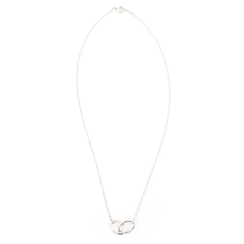 Tiffany & Co. Double Loop Necklace Sterling Silver 925 Approx. 3g 6-12-042